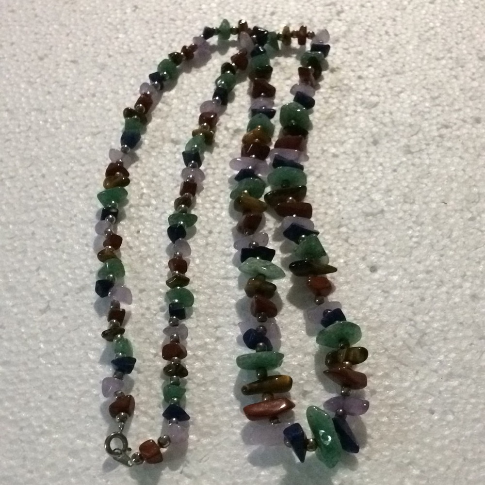 Vintage multi stones necklace